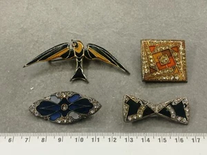 LOT 4 VINTAGE BROOCHES REF08173J - Picture 1 of 2