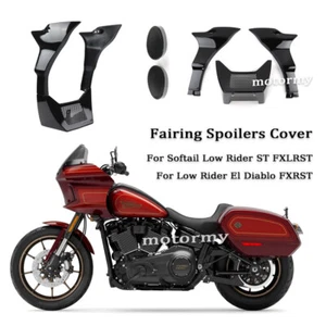 Front Chin Fairings Side Spoilers Panel Cover For Softail Low Rider ST FXLRST - Bild 1 von 17
