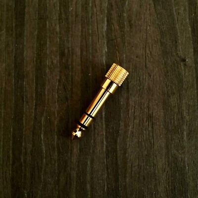 1 PC 6,5mm 1/4" plugue masculino para 3,5mm 1/8" conector feminino adaptador de áudio fone de ouvido estéreo - Imagem 1 de 4