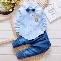 Baby clothes KIDS boy clothes long sleeve shirt &pants fall outfits gentleman