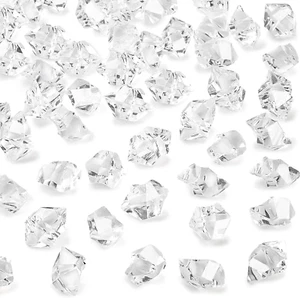 Fake Ice, 150PCS Fake Diamonds, Plastic Diamonds Acrylic Rocks Vase Fillers for - Picture 1 of 6