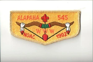 Lodge 545 Alapaha S-19 1992 NOAC OA flap - Picture 1 of 1