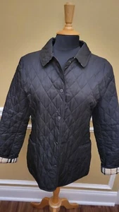 Burberry Black Diamond Quilted Jacket Size Medium - Picture 1 of 16