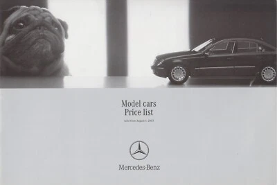 UK Price List Mercedes Model Cars 03-03 - Imagen 1 de 2
