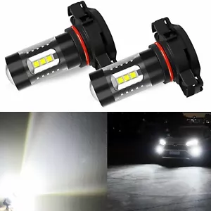 JDM ASTAR 2x 80W H16 5202 5201 6000K Super White Bright LED Fog Lights Bulbs Kit - Picture 1 of 8