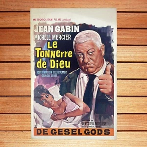 Tonnerre de dieu affiche belge originale 55x35 Jean Gabin De La Pattellière 1965 - Picture 1 of 6