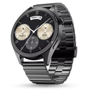 Pebble Carbon 1.39" HD display Premium BT Calling Health Suite Smartwatch - Picture 1 of 15