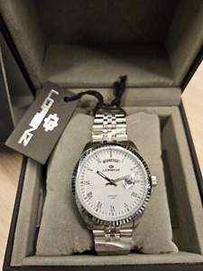 Lorenz Orologio da Polso Automatico per Uomo - Bianco/Argento - Foto 1 di 8