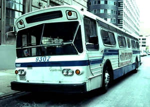 5x7 COLOR PHOTO MaBSTOA 1977 FLXIBLE #9307 AT COURT ST-BOERUM PL DEC 7, 1991 - Picture 1 of 1