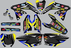 Graphic Kit for Suzuki RMZ450 RMZ 450 2007 Decals Carbon fiber logo sticker - Picture 1 of 3