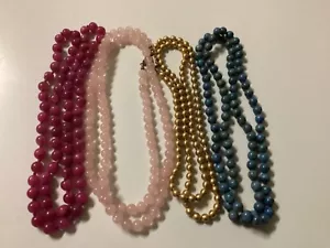 4 beaded necklaces (15" each) - Picture 1 of 1