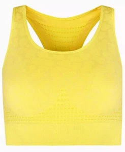 Sweaty Betty Ladies Stamina Work Out Bra Haze Yellow Large New - Picture 1 of 5