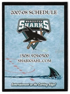 2007-08 Worcester Sharks AHL Hockey Schedule !!! Molson Canadian - Picture 1 of 2