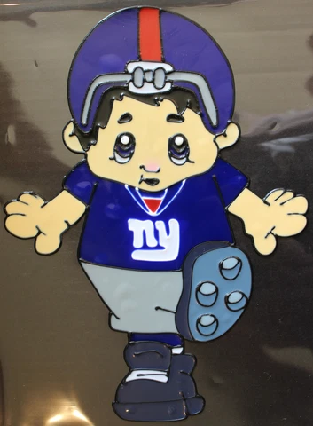 New York Giants 12" Mascot Window Cling NFL Licensed Football Sport Game Day Cover