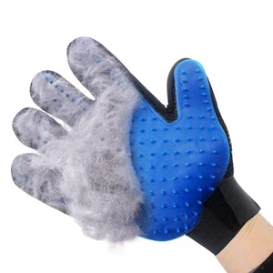 PAR MEJORADO Guantes de aseo de mascotas Cepillo Perro Gato Piel Depilación Guante Masaje - Imagen 1 de 10