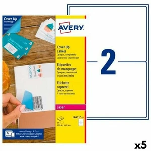 Drucker-Etiketten Avery L4611 Weiß 25 Blatt 199,6 x 143,5 mm [5 Stück] - Bild 1 von 2