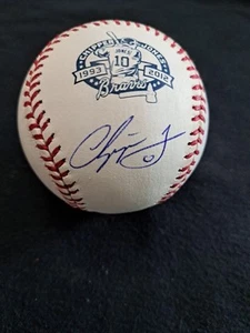 Chipper Jones Signed Rawlings Atlanta Braves Retirement Baseball JSA COA - Picture 1 of 10