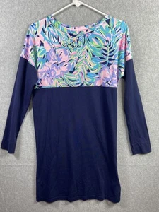 Lilly Pulitzer Dress Womens XS Floral Print 3/4 Sleeve Pullover Casual Preppy - Picture 1 of 8