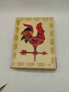American Greetings Rooster Wetterfahne Volkskunst Schreibwaren Vintage - Bild 1 von 9