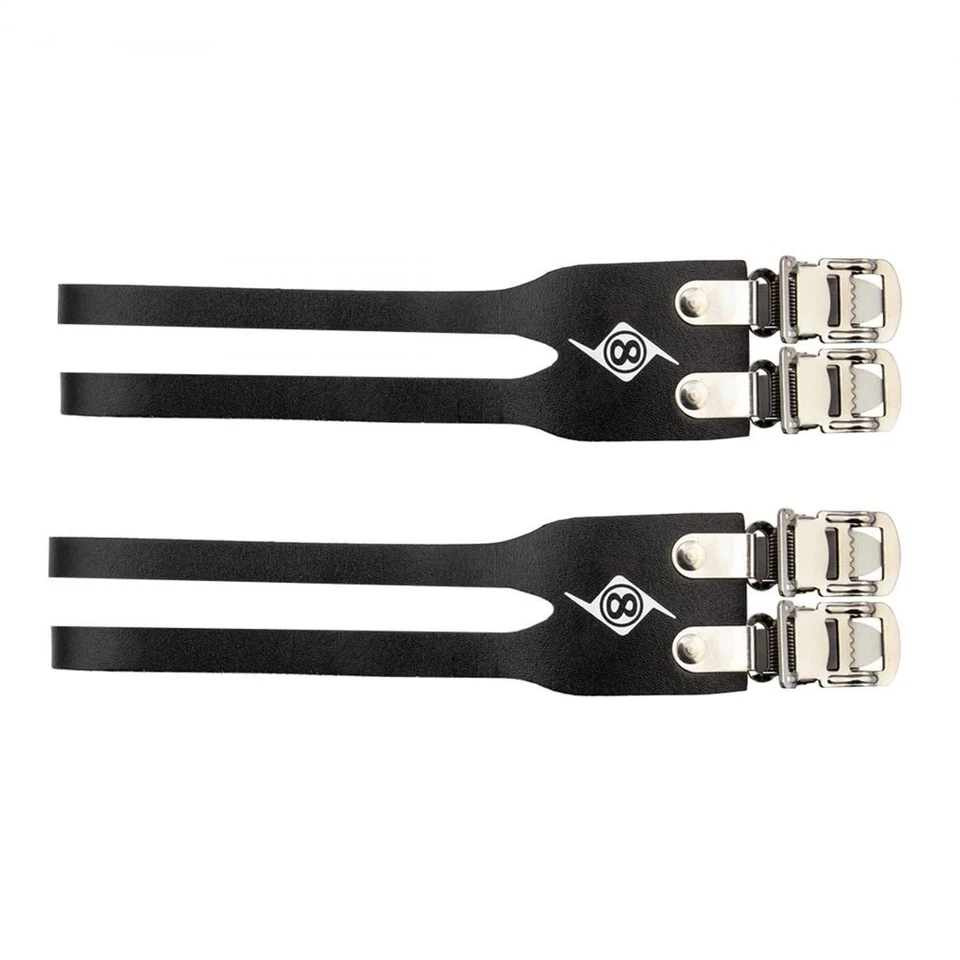 Origin8 Leather Toe Straps, Black - Image 1 of 1