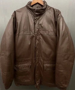 Chaqueta de Montaña Gander De Colección Hombres XL ALTA Cuero Marrón Plumón de Ganso Pesada Exterior - Imagen 1 de 14