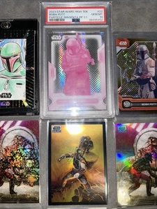 Star Wars 1/1 Sketch & Printing Plate Topps Hightek Boba Fett PSA Trading Cards - Picture 1 of 22