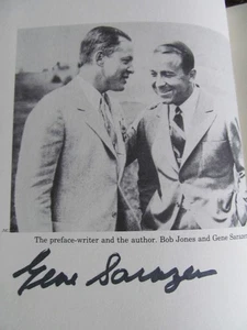 GENE SARAZEN SIGNED THIRTY YEARS OF CHAMPIONSHIP GOLF-REPRINT-NEVER READ 1987 - Picture 1 of 7