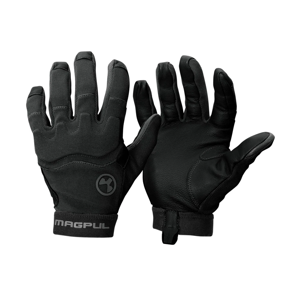 Magpul 122278 Patrol Glove 2.0 Leather Nylon Black Large Unisex
