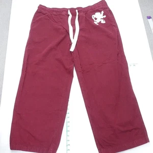 Pantalones Mossimo Supply Co Para Hombre 2XL Borgoña Bolsillos Cortados Cordón Frontal Plano - Imagen 1 de 8