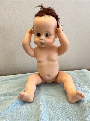 Amer. Char. Tiny Tears 17” 1964 Baby Doll. For Parts/restoration.  Good Body. - Image 1 of 4