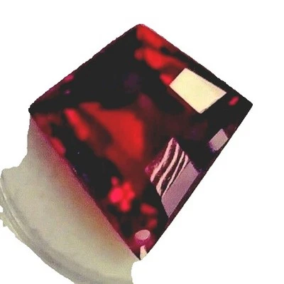 Gorgeous Quartz Red, Ruby Color, Checker Board Cut, Eye Clean Gemstone. - Image 1 of 2