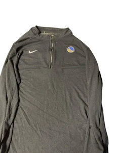 Maglione Nike Uomo 3XL Golden State Warriors Nero Mezza Zip Maglia Manica Lunga - Foto 1 di 4