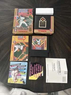 Nintendo NES Game R.B.I. Baseball 3 CIB Complete In Box  - Image 1 of 4