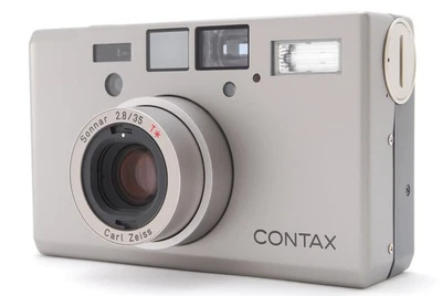 Contax T3 P&S Kompaktkamera - Silber "Near Mint" 8754 mit Datenbank Einzelzahn - Bild 1 von 4