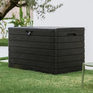Toomax Dolomiti 970 Litre (256 Gallon) Outdoor Storage Deck Box in Black - Picture 1 of 8