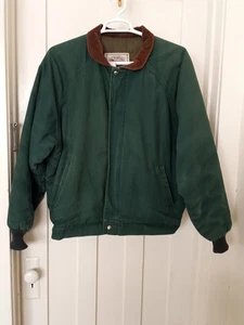 Vintage Walls Canvas Chore Coat ,Dark Green Lined Corduroy Collar USA 90’s XL - Picture 1 of 11