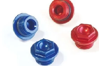 Works Connection Oil Filler Plug - Blue Motorcycle ATV/UTV Dirt Bike 24-002 - Image 1 of 4