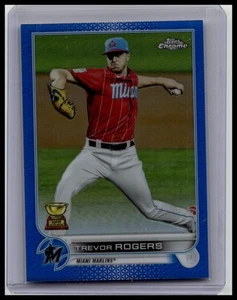 2022 Topps Chrome #15 Trevor Rogers Blue Refractor #/150 - Picture 1 of 2
