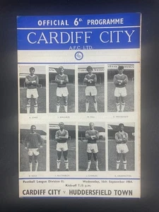 1964/65 CARDIFF CITY V HUDDERSFIELD TOWN 16-09-1964 DIVISION 2 - Picture 1 of 1