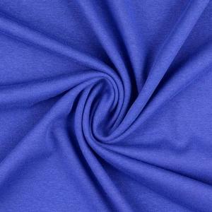 Alpenfleece uni royalblau Kuschelsweat Meterware (Preis=0,5m) - Bild 1 von 3