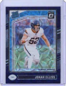 Mira telescópica Donruss Optic 2024 - clasificación Rookie Jonah Elliss #257 púrpura Prizm (RC) - Imagen 1 de 2