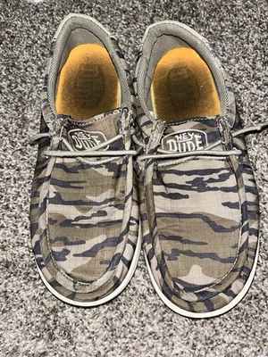 Mocassim Hey Dude Wally Mossy Oak OBL camuflado juvenil 3 GS - Imagem 1 de 4