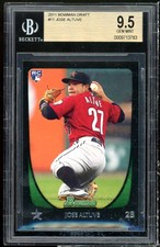 Jose Altuve Rookie Card 2011 Bowman Draft #11 BGS 9.5