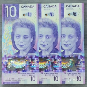 Canada Banknote 2018 Canada $10 Viola Desmond Polymer Consecutive Serial # UNC - Foto 1 di 4