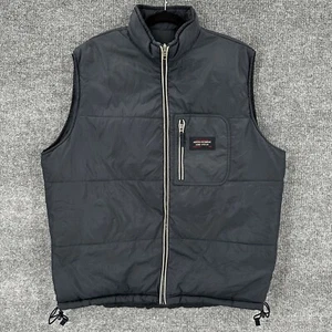 Vtg Abercrombie Fitch Reversible Vest Mens XL Nylon Down Zip Navy Gorpcore Y2K - Picture 1 of 17