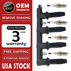 OEM Ignition Coil &4 Spark Plug for 1.8L Chevy Cruze Sonic Aveo5 55561655 UF620 