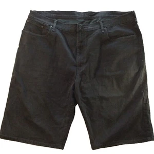 Levi's 569 Jean Shorts Men's Sz 44 Black Denim Bermuda Jorts Casual Pockets - Picture 1 of 18