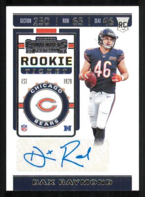 2019 Panini Contenders #278A Dax Raymond AU RC - Image 1 of 2