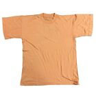 Vintage Single Stitch T-Shirt 90s Retro Plain Orange Mens Medium