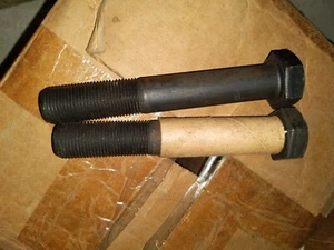 Tornillo de tapa de pernos hexagonales de 7/8"-14 x 5,5 de largo (uno) Gr-5 hilo parcial negro - Imagen 1 de 5